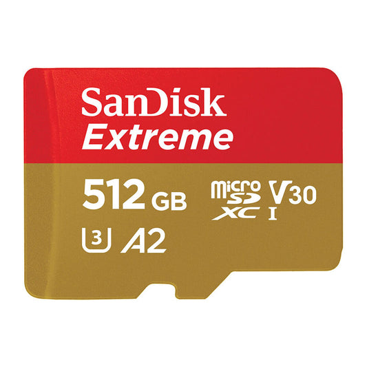 SANDISK 512GB EXTREME USD 190/130MB/S C10 UHS U3 V30 A2