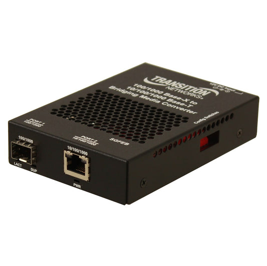 TRANSITION LANTRONIX 10/100/1000B-T TO 1000BASE-SX MM LC WITH NA PWR SUPPLY