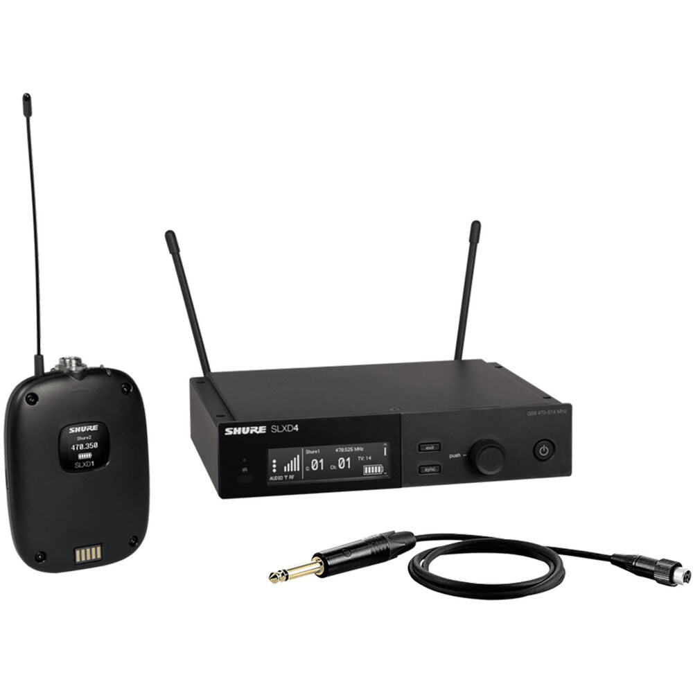 SHURE Combo System with SLXD1 Bodypack and SLXD4 Receiver - SLXD14-H55