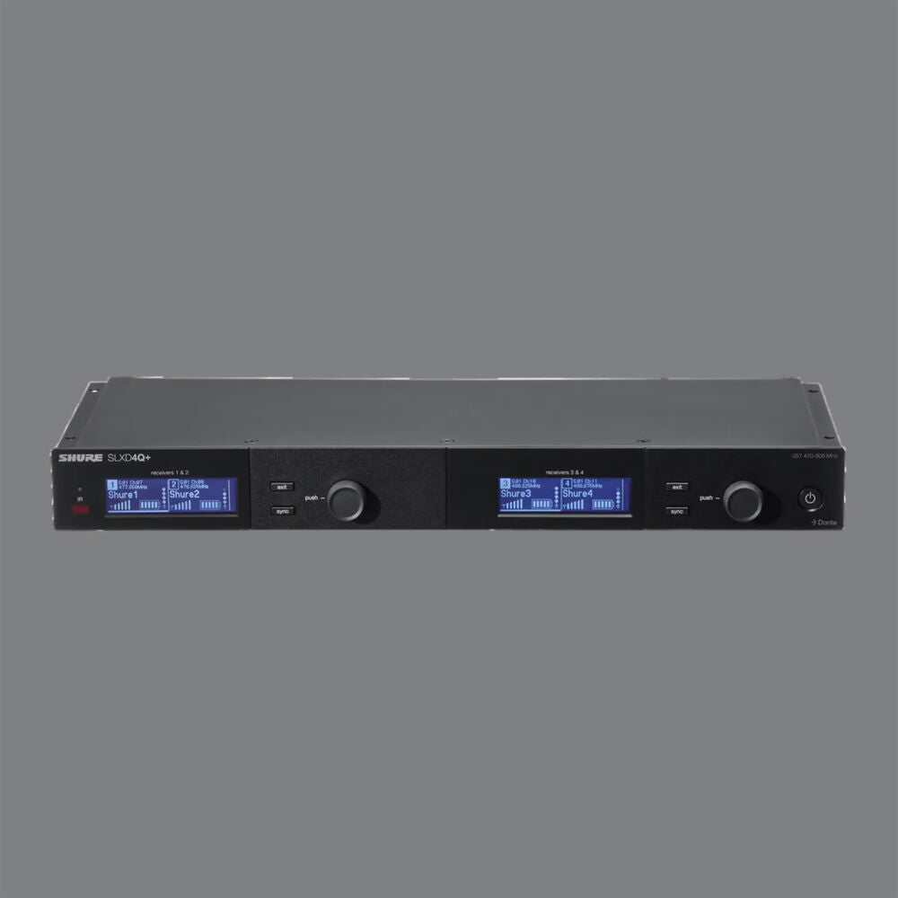 SHURE WIRELESS RECEIVER, QUAD, DANTE