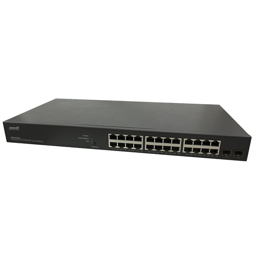 LANTRONIX SMART MGD POE+ SWITCH 24PORT GIGABIT POE+ 2PORT 100/1000 SFP