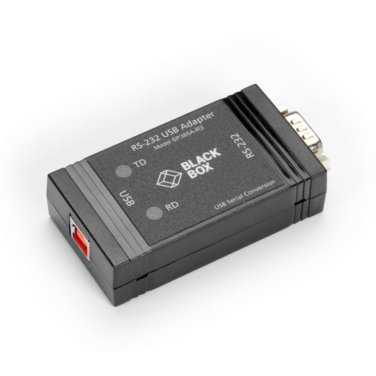 BLACK USB TO RS232 OPTO-ISOLATED CONVERTER, GSA, TAA