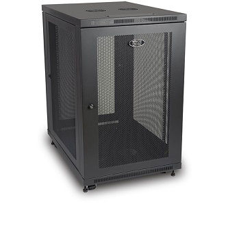 EATON PATCH PANEL - BLACK - 18U RACK CONSTRUCTED FROM POWDER-COATED STEEL THAT STANDS