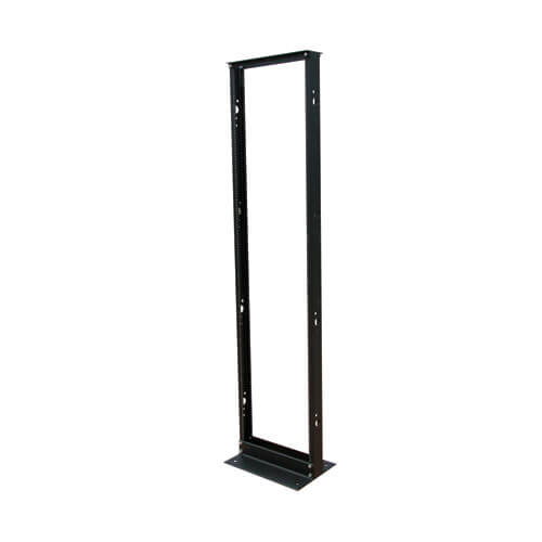 Eaton 45U 2-Post SmartRack Black Open Frame w/ Threaded Holes