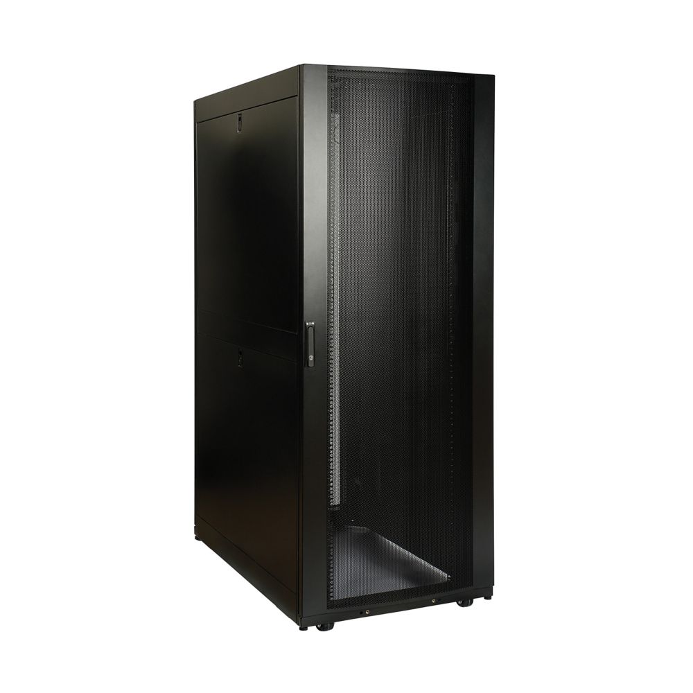 EATON TRIPP LITE SERIES 45U SMARTRACK DEEP AND WIDE RACK ENCLOSURE CABINET WITH