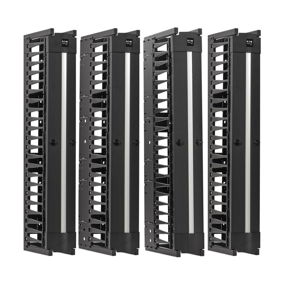 EATON TRIPP LITE SERIES HIGH-CAPACITY VERTICAL CABLE MANAGER - DEEP DOUBLE FINGE