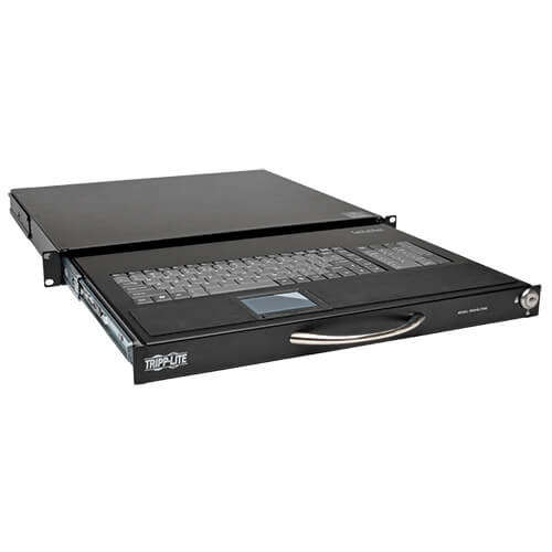 Eaton Tripp Lite series SmartRack 1U Rack-Mount Keyboard with KVM Cable Kit