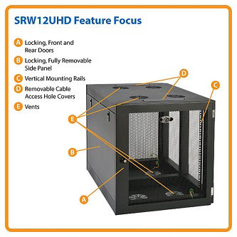 Eaton 12U SmartRack HD WllMnt Enc