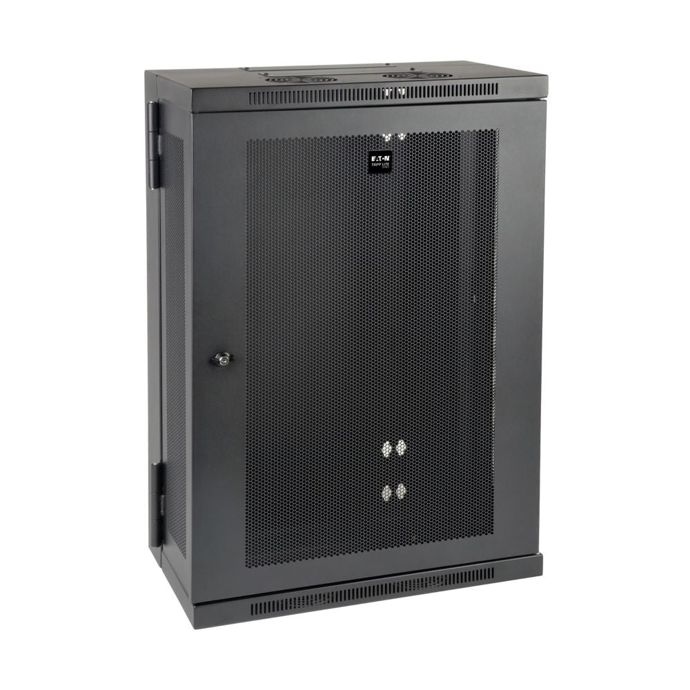 EATON 18U WALL MOUNT RACK ENCLOSURE SERVER CABINET HINGED 13IN DEEP