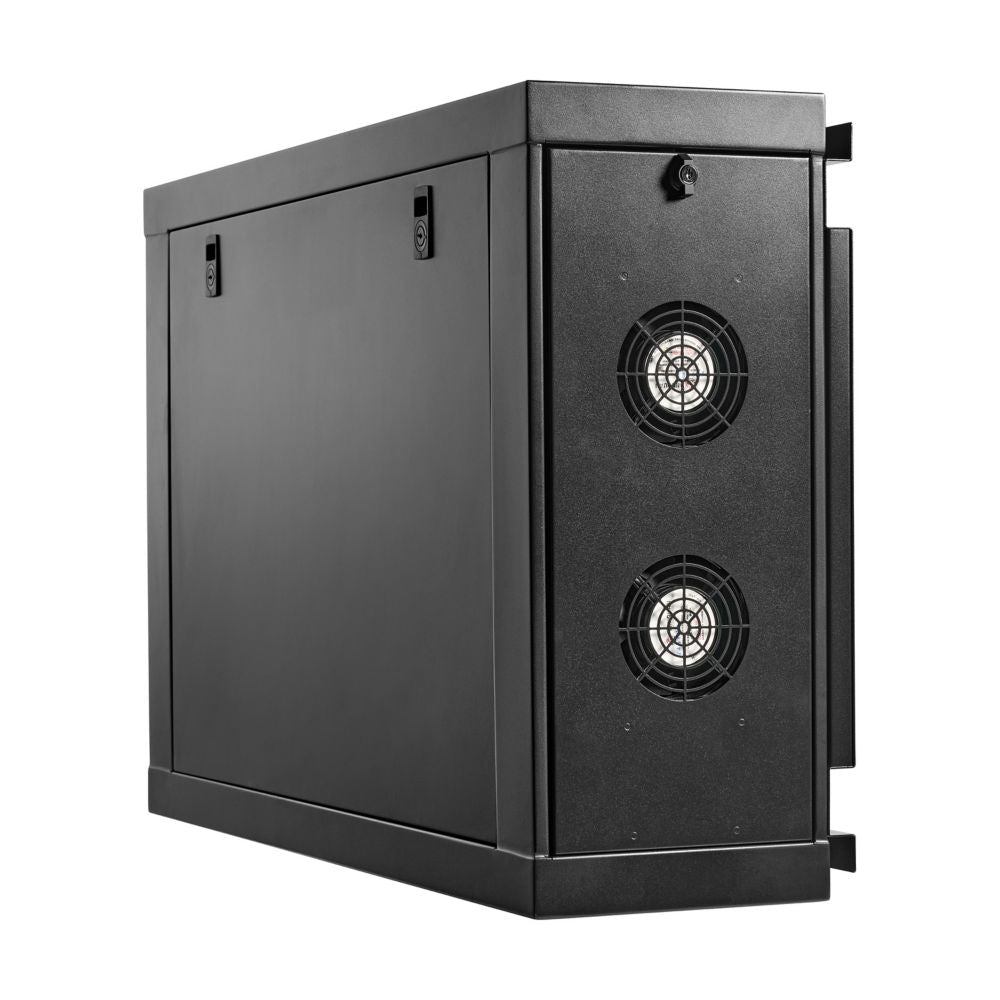 EATON WALL-MOUNT MINI RACK ENCLOSURE 4U LOW-PROFILE SIDE-MOUNT BLACK