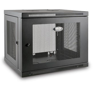 Eaton 9U Wall Mount Rack Enclosure Server Cabinet Low Profile Deep