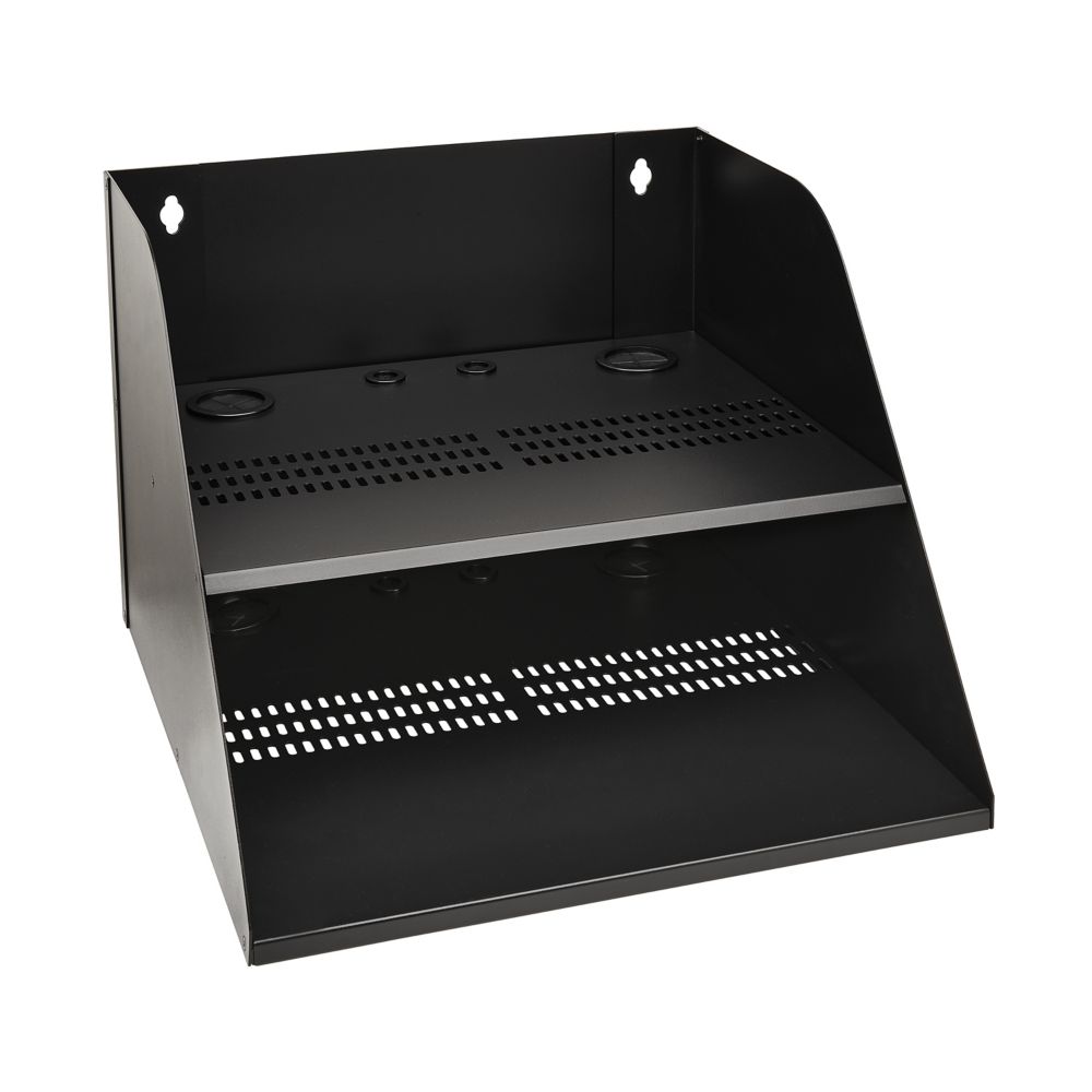 EATON WALL-MOUNT DOUBLE SHELF FOR IT EQUIPMENT 20IN WIDE UP TO 250LBS
