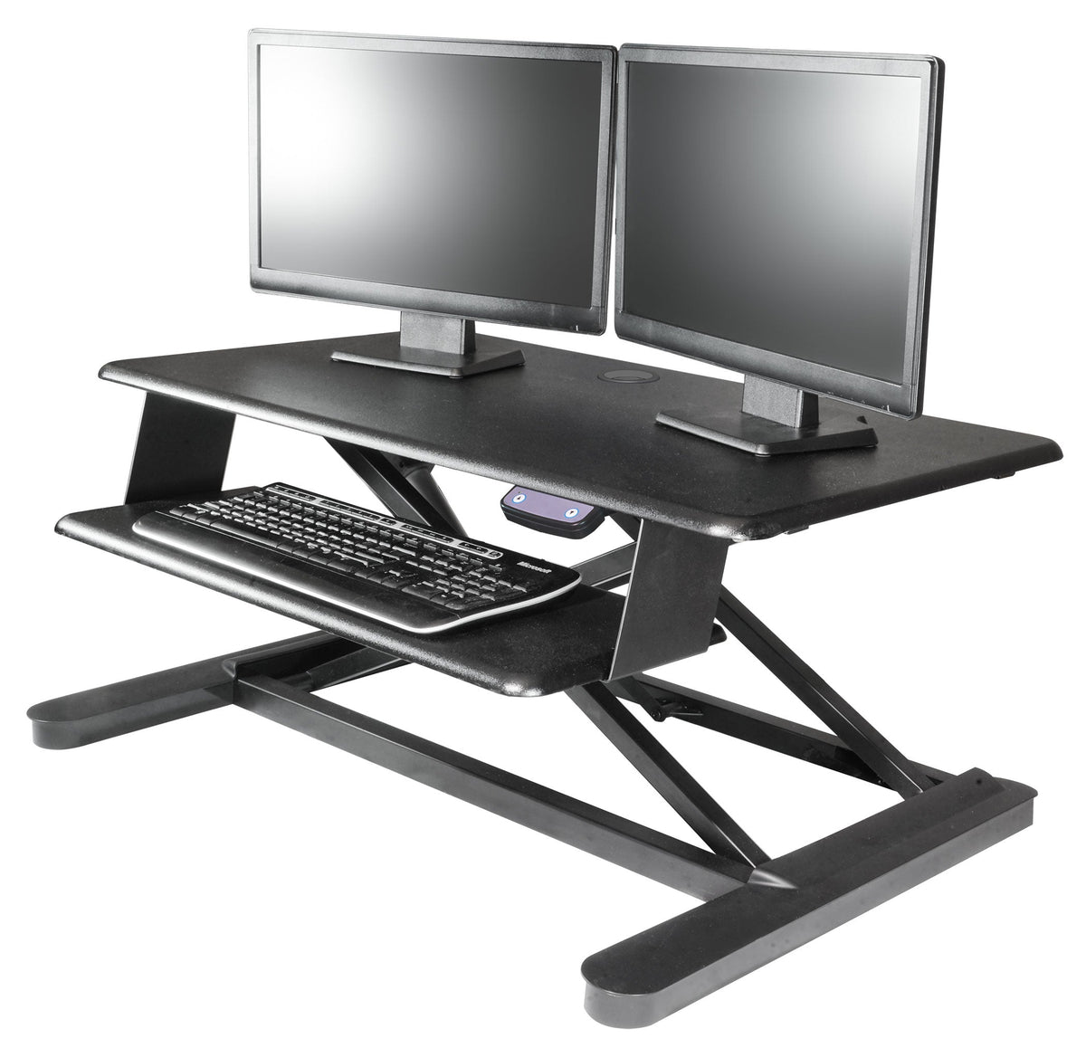 KANTEK ELECTRIC SIT TO STAND RISER, ADJUSTS UP AND DOWN WITH A PUSH OF A BUTTON, LARGE