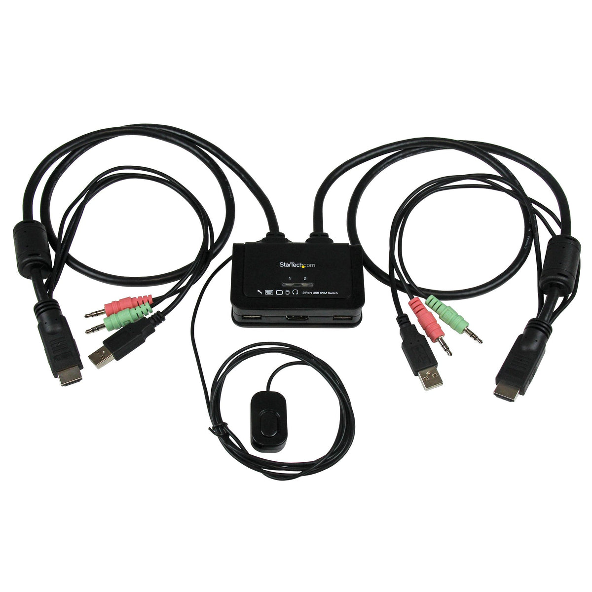 StarTech CONTROL TWO HDMI , USB EQUIPPED PCS WITH A SINGLE MONITOR, KEYBOARD, MOUSE AND A