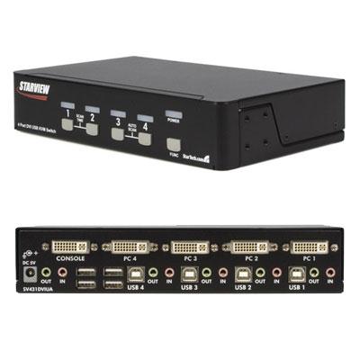 StarTech 4 Port DVI USB KVM Switch TAA