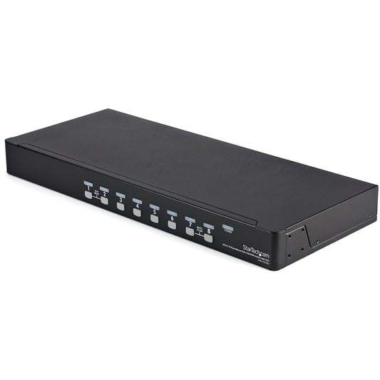 StarTech 1U 8 PORT USB VGA KVM SWITCH USB VGA RACKMOUNT KVM OSD