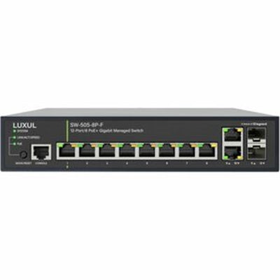 Luxul 12-Port (8 POE+) 1G Managed Switch