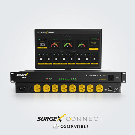 IP Connected Multi-Stage Surge Suppression Detachable Power Cord