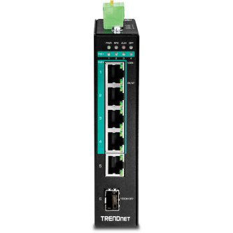 TRENDNET 6-PORT INDUSTRIAL GIGABIT POE+ DIN-RAIL SWITCH