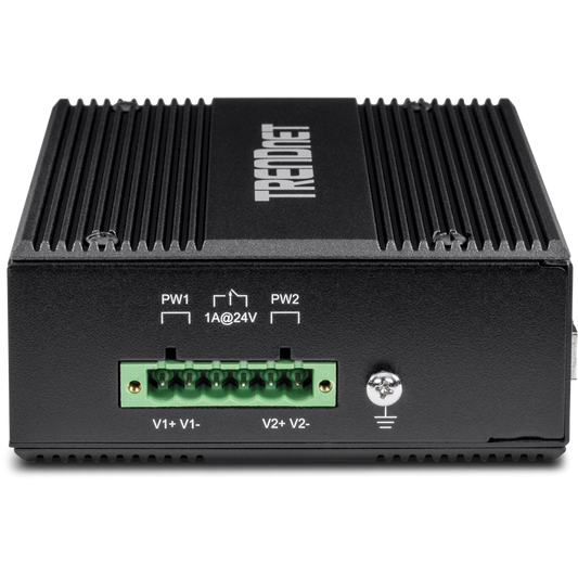 TRENDNET 6-PORT HARDENED INDUSTRIAL GIGABIT POE+ SWITCH /W 2 SFP (BOOST VOLTAGE FROM 12/2