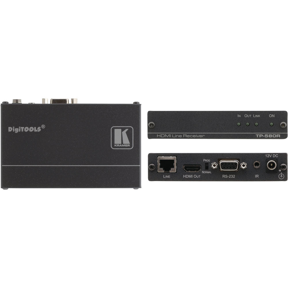 KRAMER HDMI Bidirectional RS232 & IR over HDBaseT Twisted Pair Receiver