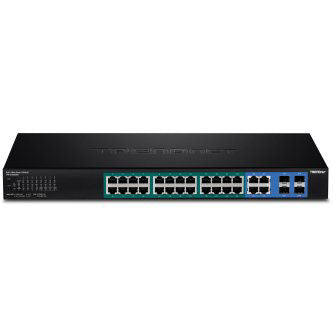 TRENDNET 24-PORT GIGABIT WEB SMART POE SWITCH PLUS 4 SFP SLOTS