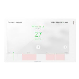 CRESTRON 7 in. Room Scheduling Touch Screen, White Smooth