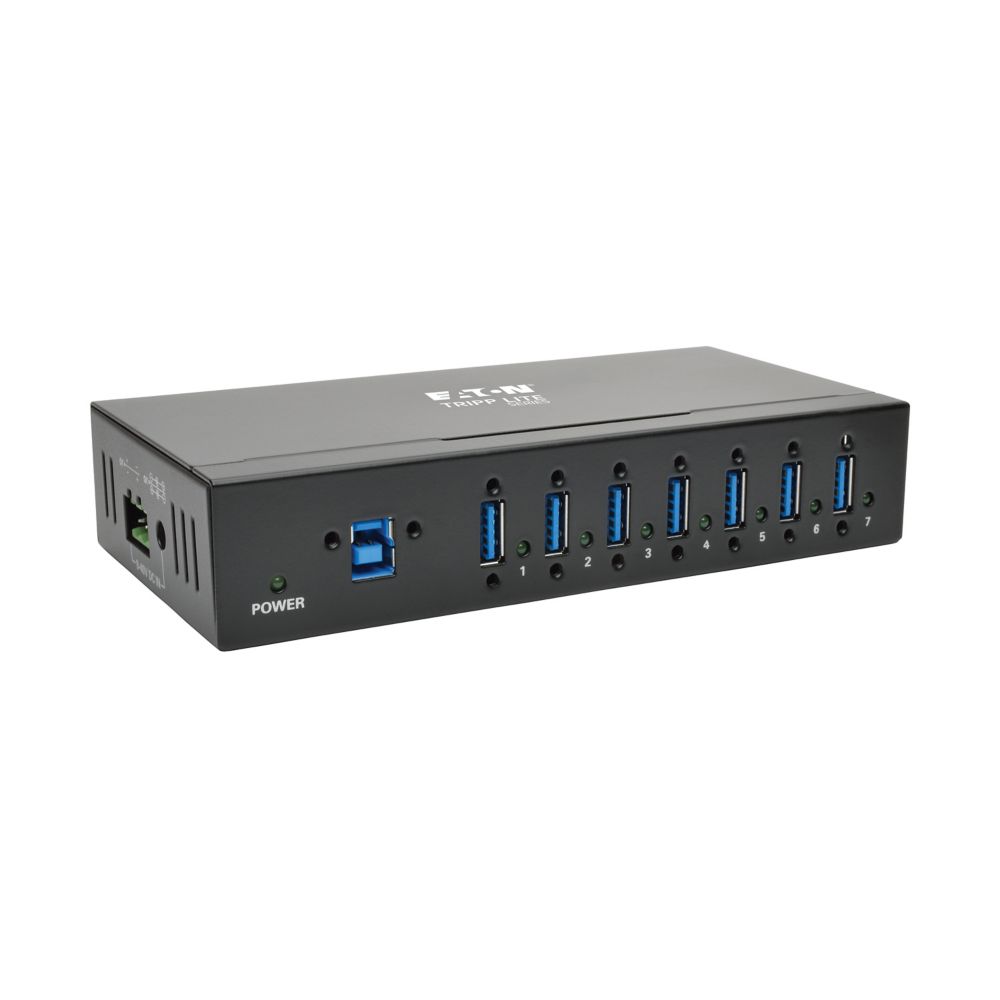 EATON TRIPP LITE SERIES 7-PORT INDUSTRIAL-GRADE USB 3.X (5GBPS) HUB - 20 KV ESD