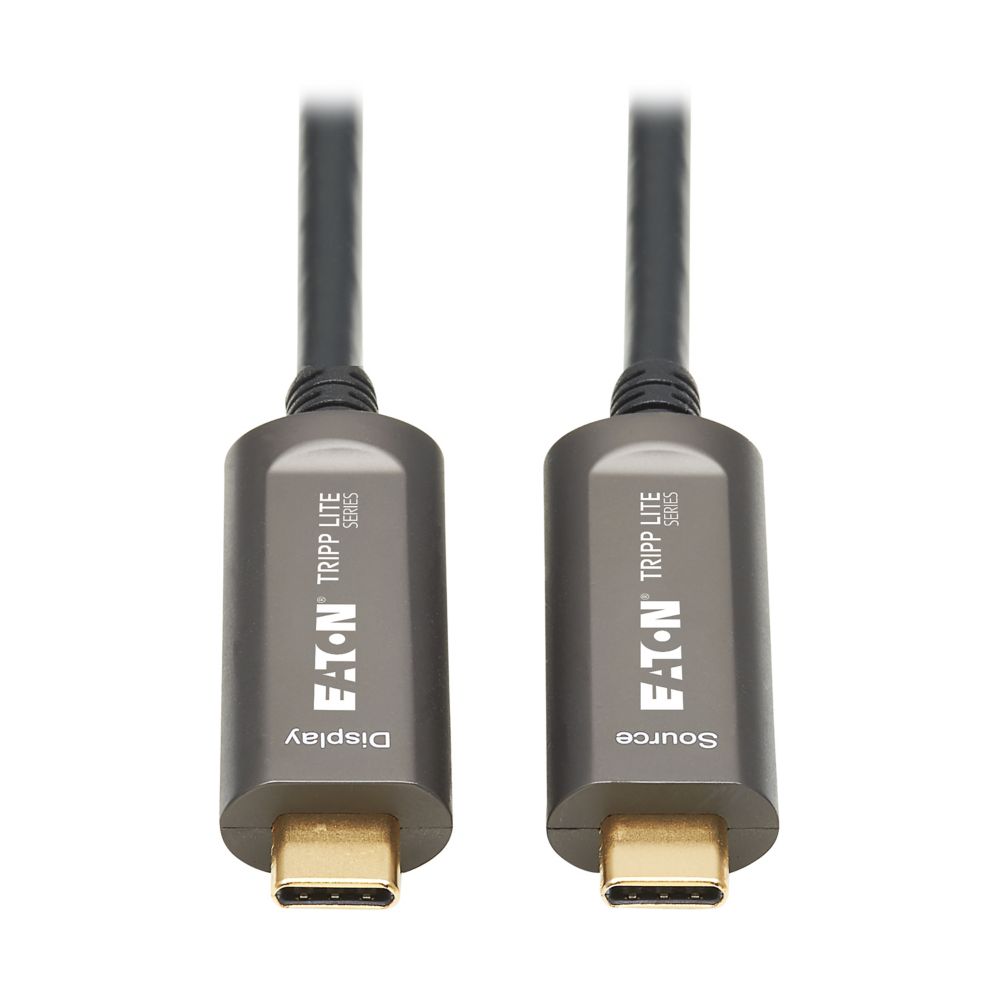 EATON 15M USB C FIBER ACTIVE OPTICS CABLE 4K60HZ HDR 4:4:4 M/M BLACK