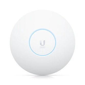 Ubiquiti ceiling-mounted WiFi 6E access point des