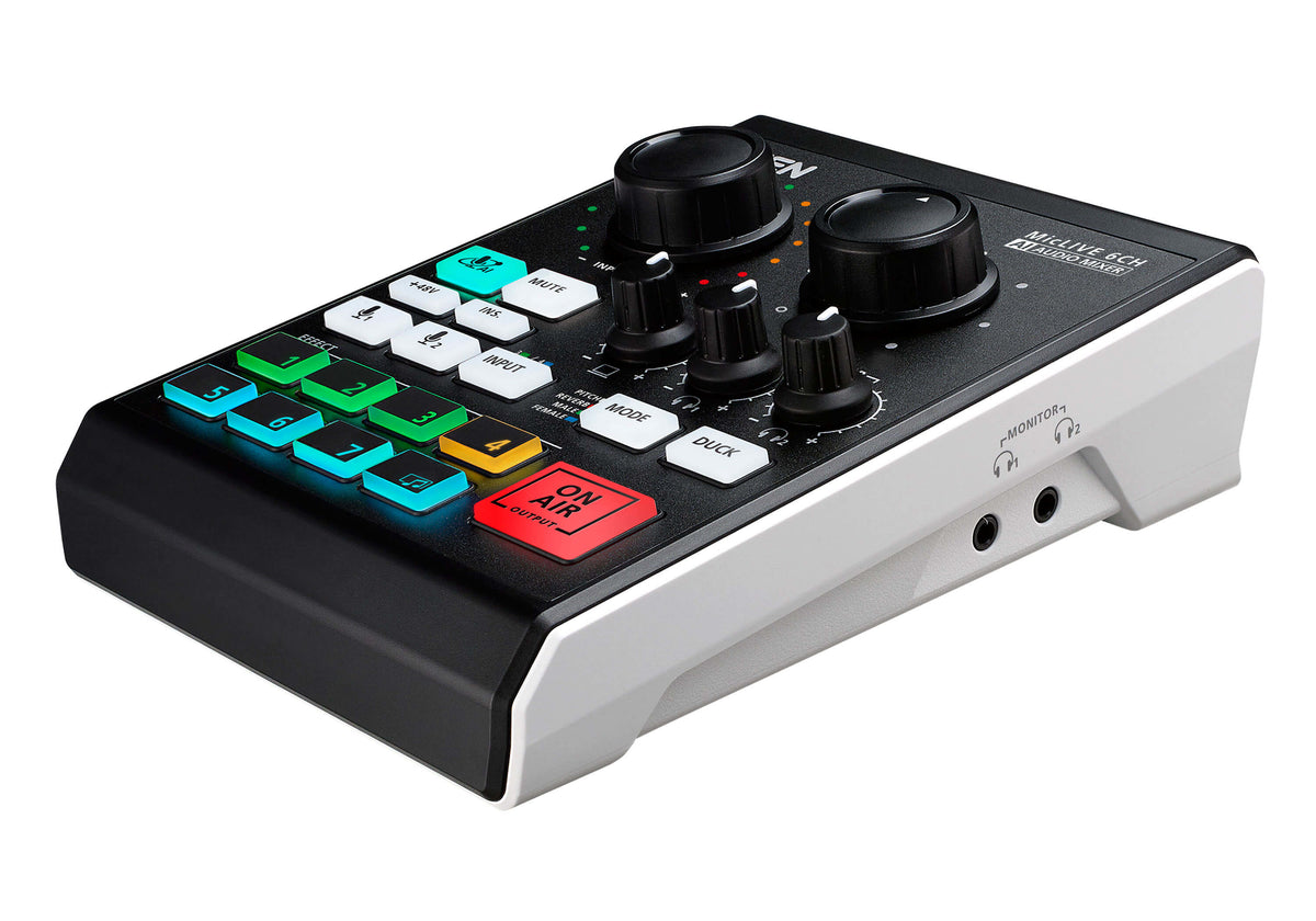 ATEN MICLIVE 6-CHANNEL AI AUDIO MIXER