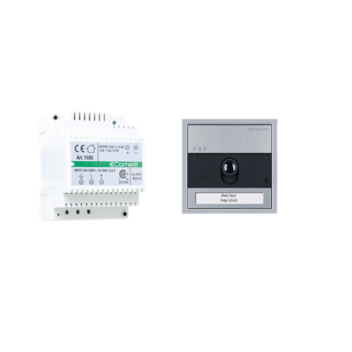 Comelit Ultra Video Surface Kits 2 Wire, 1 Butto