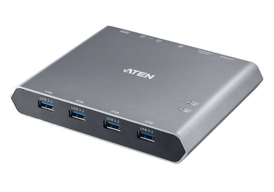 ATEN 2-PORT USB-C SHARING SWITCH WITH POWER PASS THROUGH