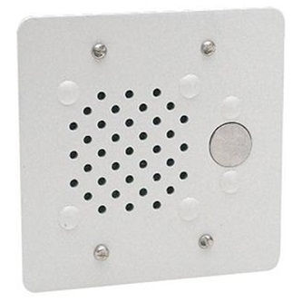 Valcom Vandal-Proof Doorplate Talkbac k Speaker - Flush