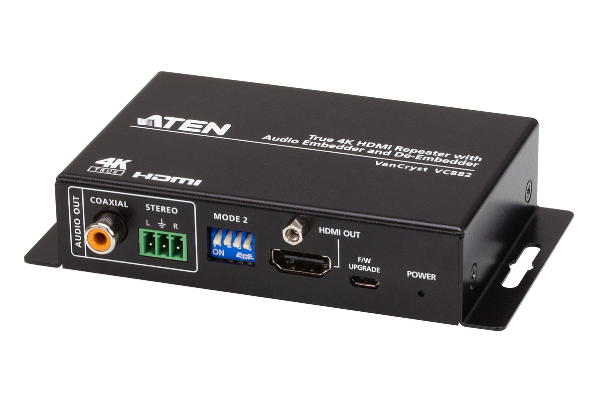 ATEN TRUE 4K HDMI REPEATER WITH AUDIO EMBEDDER