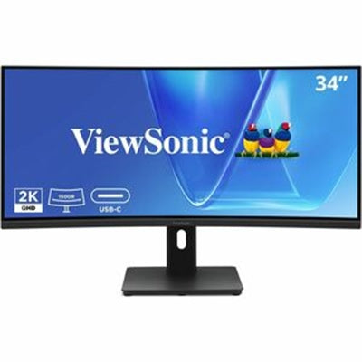 VIEWSONIC 34IN UWQHD 21:9 IPS CURVED ULTRAWIDE MONITOR WITH 96W USB-C,3440 X 1440 RESOLUTI