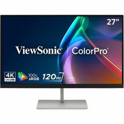 Viewsonic 27 ColorPro 4K UHD IPS Monitor with 90W USBC, 100 sRGB, and 120Hz.
