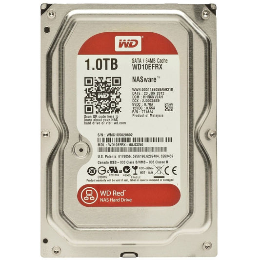 WESTERN WD 1TB WD RED PLUS NAS INTERNAL HDD HDD 5400 RPM SATA 6