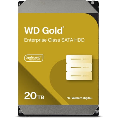 WESTERN 20TB WD GOLD SATA ENTERPRISE 7200RPM
