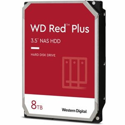 WESTERN 8TB RED PLUS NAS HARD DRIVE 3.5IN