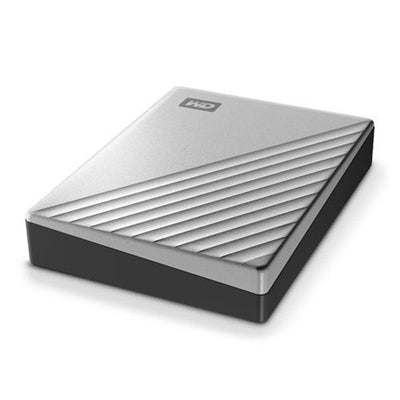 WESTERN WD 1TB My Passport Ultra Silver Portable External Hard Drive, USB-C