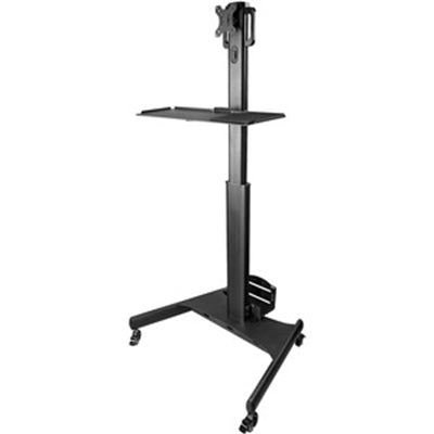 StarTech MOBILE WORKSTATION CART W/ MONITOR MOUNT