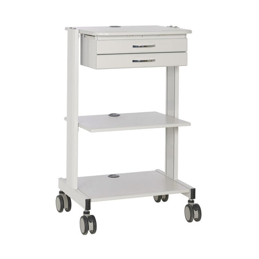 EATON TRIPP LITE SERIES MOBILE WORKSTATION WITH 2X ADJUSTABLE SHELVES, 2X METAL