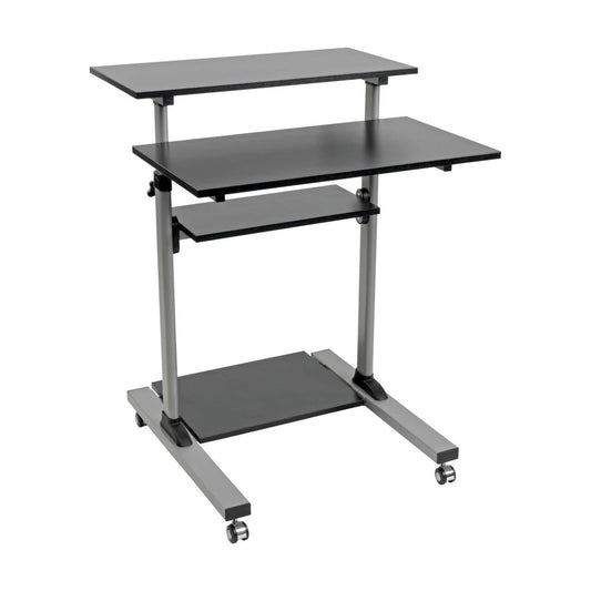 EATON ROLLING MOBILE STANDING DESK HEIGHT ADJUSTABLE WORKSTATION