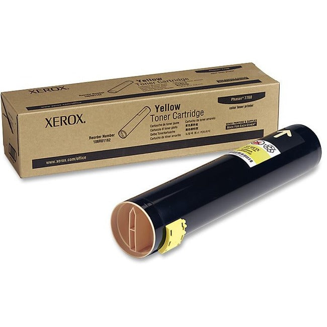 YELLOW TONER CARTRIDGE, PHASER 7760, 106R01162