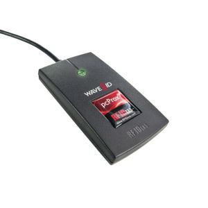 RFIDEAS, WAVE ID SOLO, 13.56MHZ, CSN, BLACK, USB READER