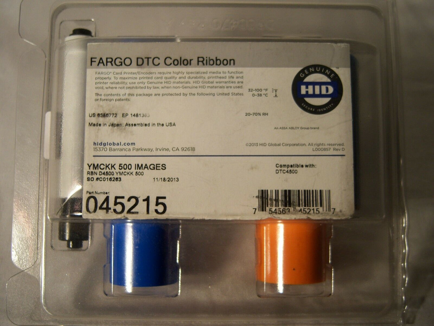 YMCKK FULL-COLOR RIBBON 500