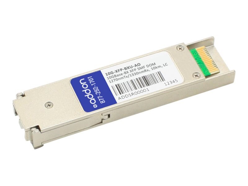 ADDON BROCADE COMPATIBLE TAA COMPLIANT 10GBASE-BX XFP TRANSCEIVER (SMF, 1270NMTX