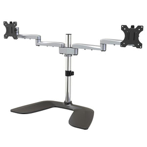 DUAL-MONITOR STAND - ARTICULATING - STEEL & ALUMINUM,DESKTOP MONITOR STAND,HEIGH