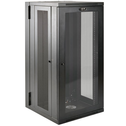 TRIPP LITE 26U WALL MOUNT RACK ENCLOSURE SERVER CABINET WITH ACRYLIC GLASS DOOR,